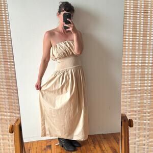 ESSE Studios Edition No 5 Voluminous Strapless Bubble Midi Dress